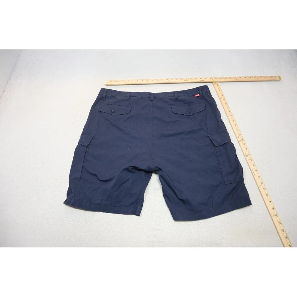 Levi Strauss & Co Cargo Shorts Mens 44 Navy Blue Ripstop Cotton Utility EUC